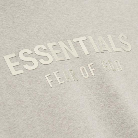  피어오브갓 후드 티셔츠 피어 오브 갓 클래식 핏 플리스 지퍼업 후드 헤더 스톤 - FEAR OF GOD