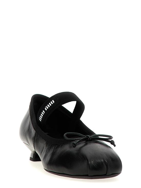 26SS 미우미우 힐/펌프스 5I348EF025011F0002 Black - MIU MIU