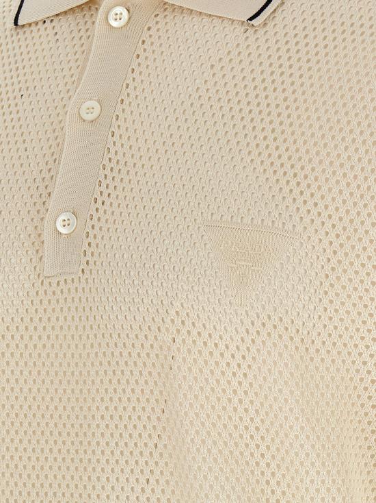 25FW 프라다 폴로 티셔츠 UMF004SOOO16UQF0K74 White - PRADA