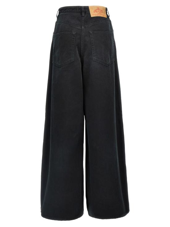 25FW 프라다 데님 팬츠 GFP520SOOO148JF0557 Black - PRADA