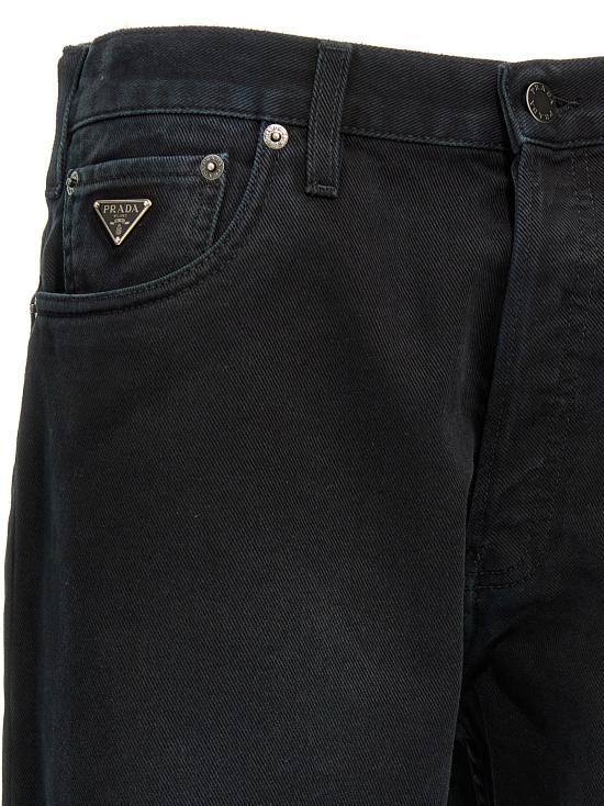 25FW 프라다 데님 팬츠 GEP358SAAO148JF0557 Black - PRADA
