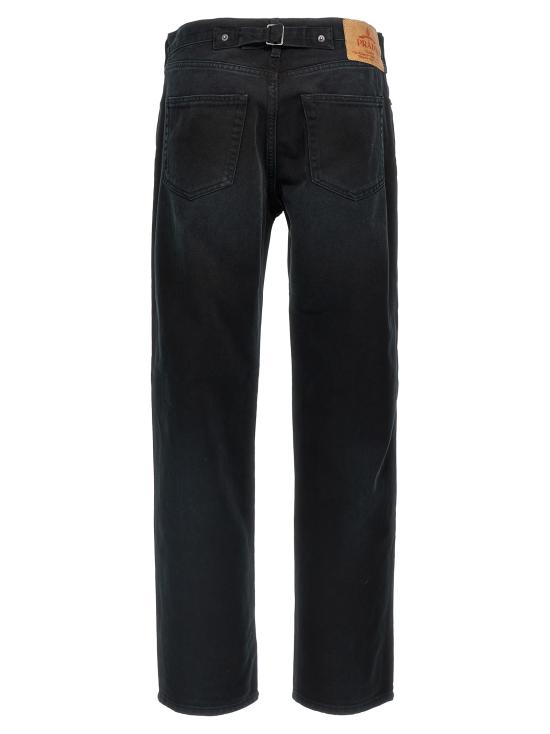 25FW 프라다 데님 팬츠 GEP358SAAO148JF0557 Black - PRADA