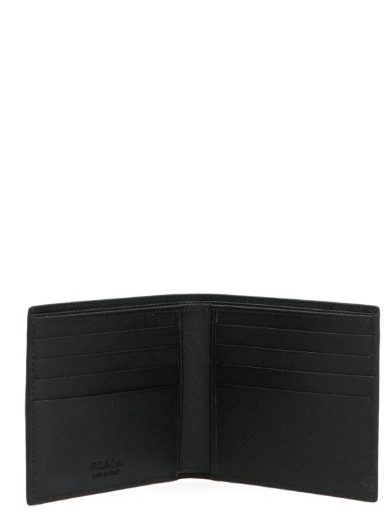 26FW 프라다 로고 리나일론 레더 월렛 2MO513QMEF0002 Black - PRADA
