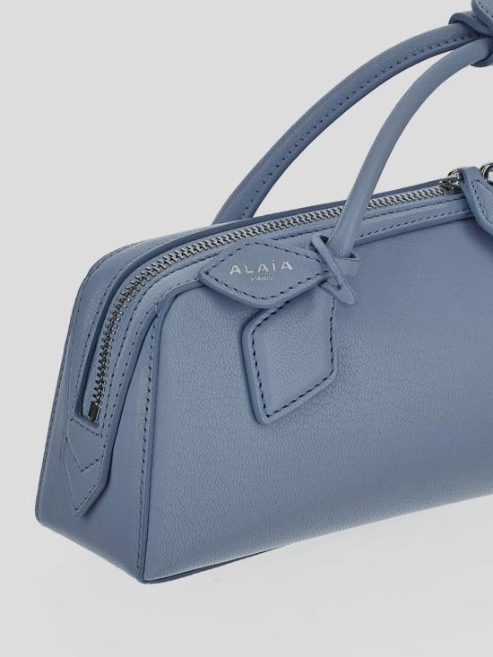 25SS 알라이아 토트백 AA1S06026 CA212517 BLEU DELAVE - ALAIA