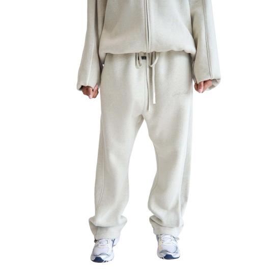  피어오브갓 트레이닝/조거 팬츠 피어 오브 갓 릴렉스 플리스 스웨트 팬츠 (파이핑 헤더 스톤/클라우드 화이트) - FEAR OF GOD