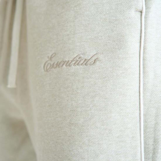  피어오브갓 트레이닝/조거 팬츠 피어 오브 갓 릴렉스 플리스 스웨트 팬츠 (파이핑 헤더 스톤/클라우드 화이트) - FEAR OF GOD