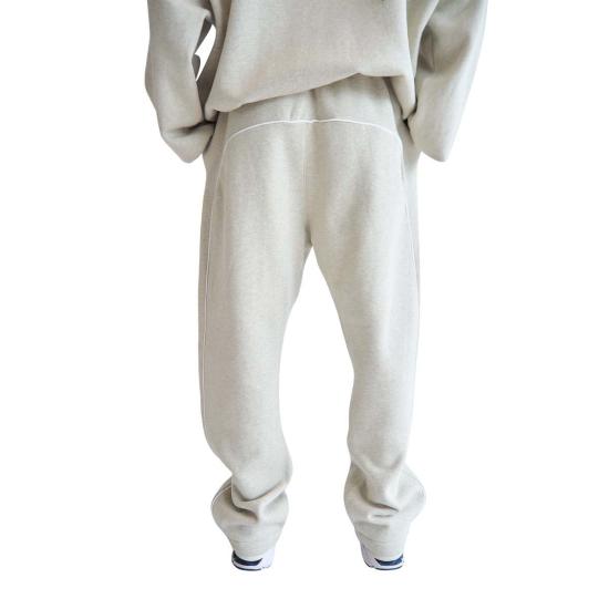  피어오브갓 트레이닝/조거 팬츠 피어 오브 갓 릴렉스 플리스 스웨트 팬츠 (파이핑 헤더 스톤/클라우드 화이트) - FEAR OF GOD