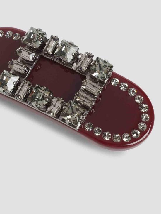  로저비비에 헤어 액세서리 REWAC610000AGKR802 Dark Red - ROGER VIVIER
