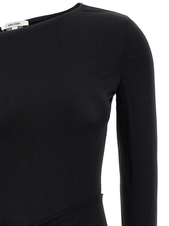 25FW 넨시 도자카 숏 원피스 NDAW24DR203BLACK Black - NENSI DOJAKA