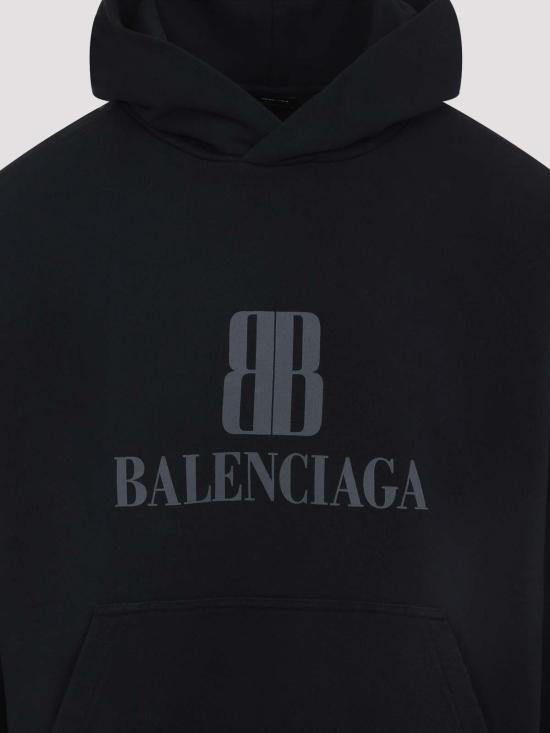 25FW 발렌시아가 미디엄 핏 후드 티셔츠 767877TSVO31083 - BALENCIAGA