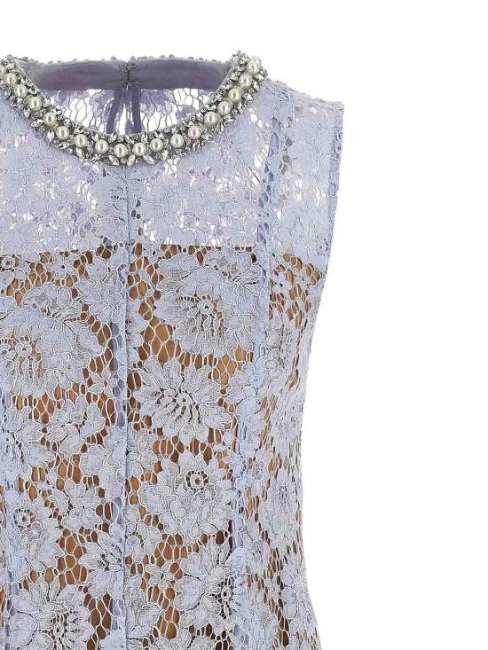  셀프 포트레이트 롱 원피스 SS25158MBLBLUE Light Blue - SELF PORTRAIT