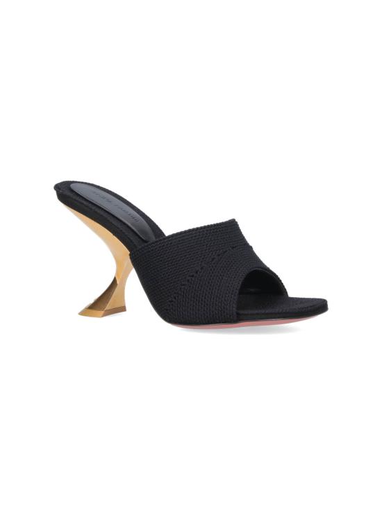 25SS 아미나 무아디 힐/펌프스 14S364279TAY WOVEN BLACK GOLD METAL Black - AMINA MUADDI