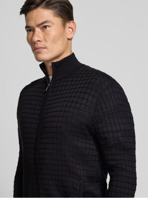 25FW 엠포리오 아르마니 집업 니트 EM003503 AF14113 UB109 Blue - EMPORIO ARMANI