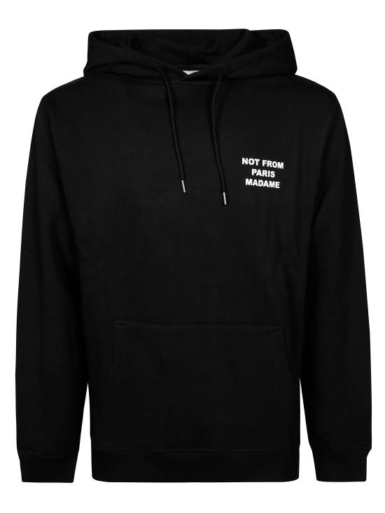 26SS 드롤드무슈 후드 티셔츠 PERMHO162CO127 BL NERO