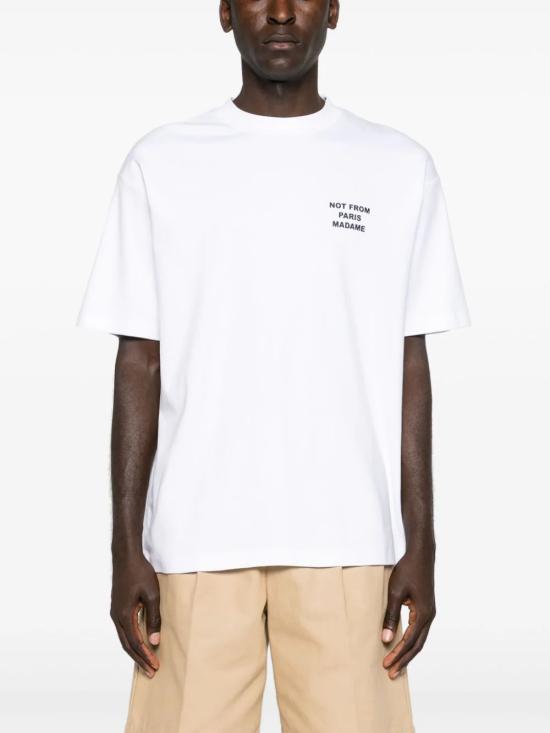 25FW 드롤드무슈 반팔 티셔츠 PERMTS203CO002 OPW BIANCO - DROLE DE MONSIEUR