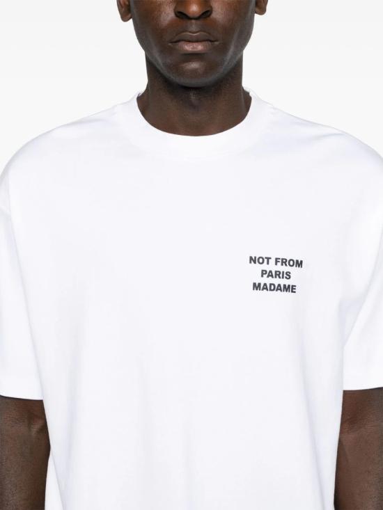 25FW 드롤드무슈 반팔 티셔츠 PERMTS203CO002 OPW BIANCO - DROLE DE MONSIEUR