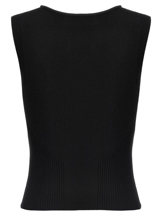 25SS 마린세르 민소매 티셔츠 WTK058ACKNI0514BK99 Black - MARINE SERRE