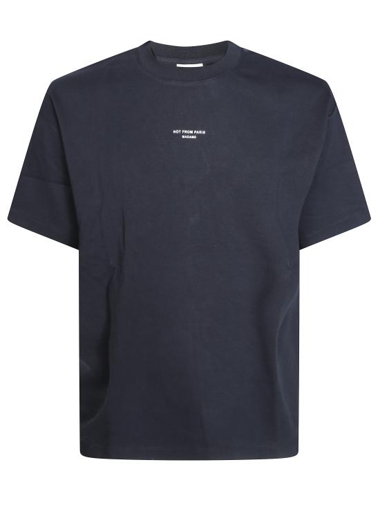 26FW 드롤드무슈 반팔 티셔츠 PERMTS202CO002 BL NERO
