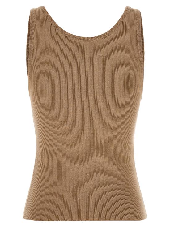 25SS 모스키노 민소매 티셔츠 J088205010019 Beige - MOSCHINO