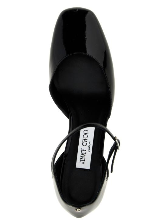 25SS 지미추 힐/펌프스 PIXIEBH45PZBBLACKCRYSTAL Black - JIMMY CHOO