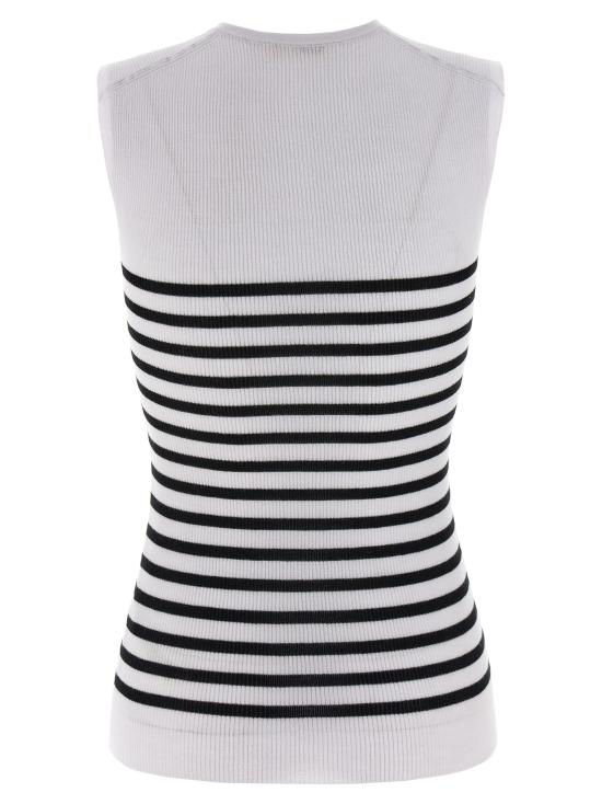 25FW 케이트 민소매 티셔츠 9831511K511870 White Black - KHAITE