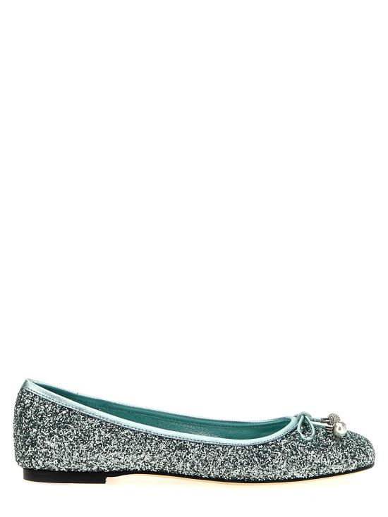 25SS 지미추 플랫 슈즈 ELMEFLATPZFAQUAGREEN Green