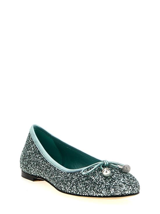 25SS 지미추 플랫 슈즈 ELMEFLATPZFAQUAGREEN Green - JIMMY CHOO