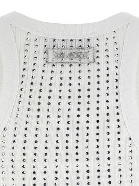 25FW 디 아티코 민소매 티셔츠 250WCN00004001 White - THE ATTICO