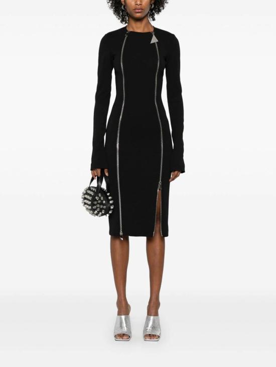  디 아티코 미디 원피스 250WCW00210PLL002AA100 Black - THE ATTICO