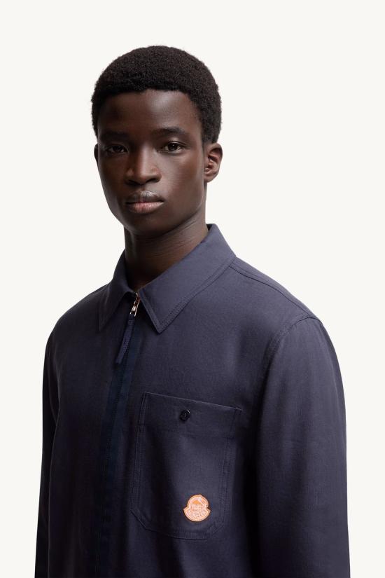 25FW 몽클레어 긴팔 셔츠 K24022F00003598GK 786 NAVY - MONCLER