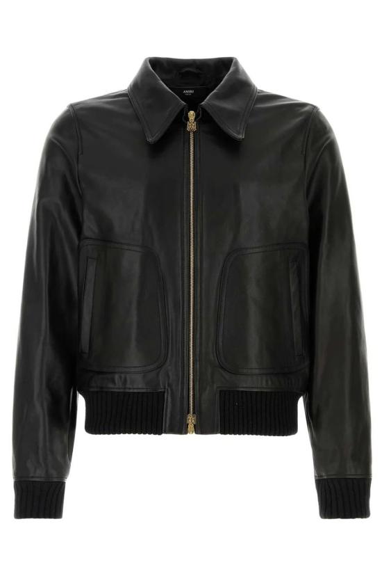 25FW 아미리 봄버 자켓 AMLTJT1028 001 BLACK