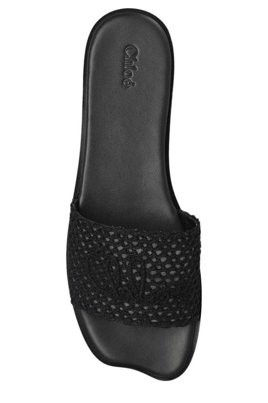 25FW 끌로에 뮬/슬리퍼 CH25A12LRG 001 BLACK - CHLOE