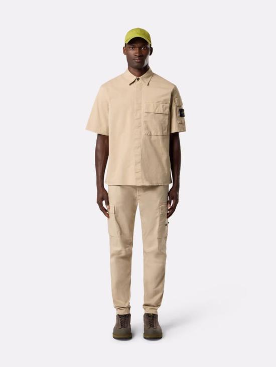 25FW 스톤 아일랜드 반팔 셔츠 K2S151100007S0010 V009A DESERTSAND - STONE ISLAND