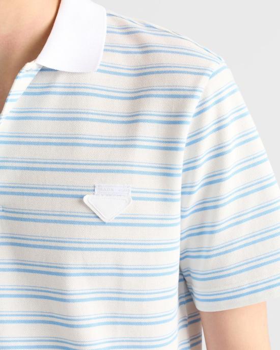 25FW 프라다 폴로 티셔츠 UJN76517KS F0W3B BIANCELEST - PRADA