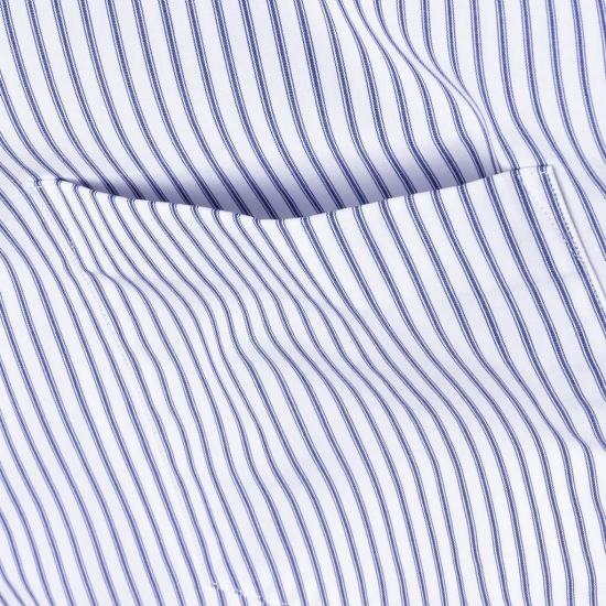 25SS 꼼데가르송 반팔 셔츠 HOB023S25 BLUEWHITE - COMME DES GARCONS