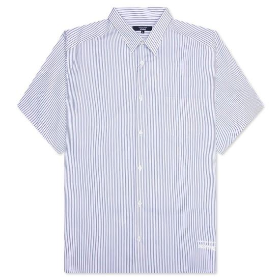 25SS 꼼데가르송 반팔 셔츠 HOB023S25 BLUEWHITE BLUESXWHT