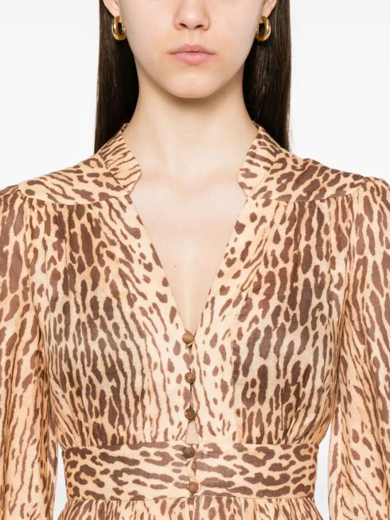 25FW 짐머만 롱 원피스 5148DSS255 TAN BROWN - ZIMMERMANN