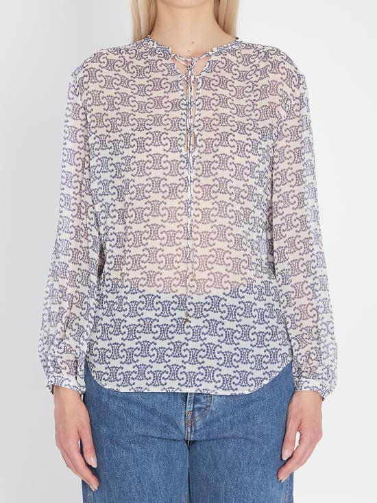 25FW 셀린느 블라우스 2C97A0809 GAR3 BLUE