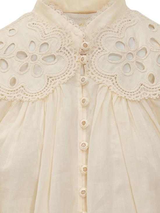 25FW 짐머만 블라우스 3261TSS254 CRM WHITE - ZIMMERMANN