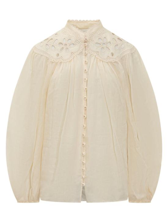 25FW 짐머만 블라우스 3261TSS254 CRM WHITE