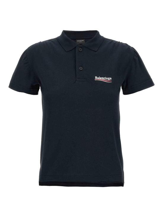  발렌시아가 폴로 티셔츠 833244TSVN98737 Blue