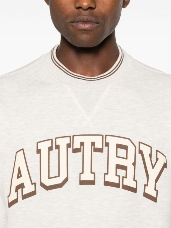 24FW 오트리 긴팔 티셔츠 SWPM 03H2 Beige - AUTRY