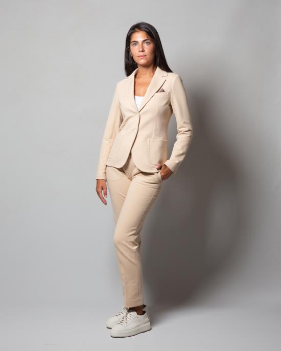  치르콜로1901 스트레이트 팬츠 FD3161 501 BEIGE - CIRCOLO 1901