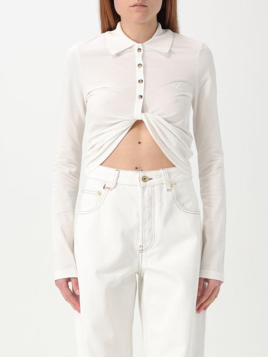 25FW 쿠레쥬 긴팔 티셔츠 225JPO048JS0193 0001 White