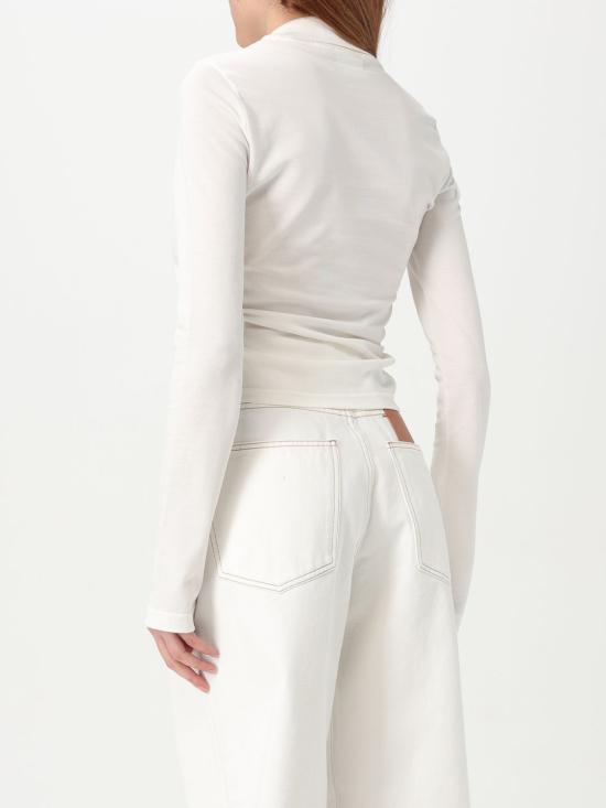 25FW 쿠레쥬 긴팔 티셔츠 225JPO048JS0193 0001 White - COURREGES