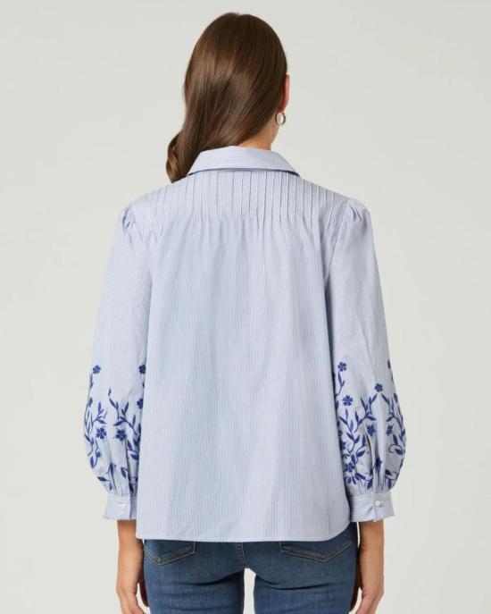  쇼산나 셔츠 쇼샤나 케이트  라이트 블루/아이보리/네이비 - SHOSHANNA