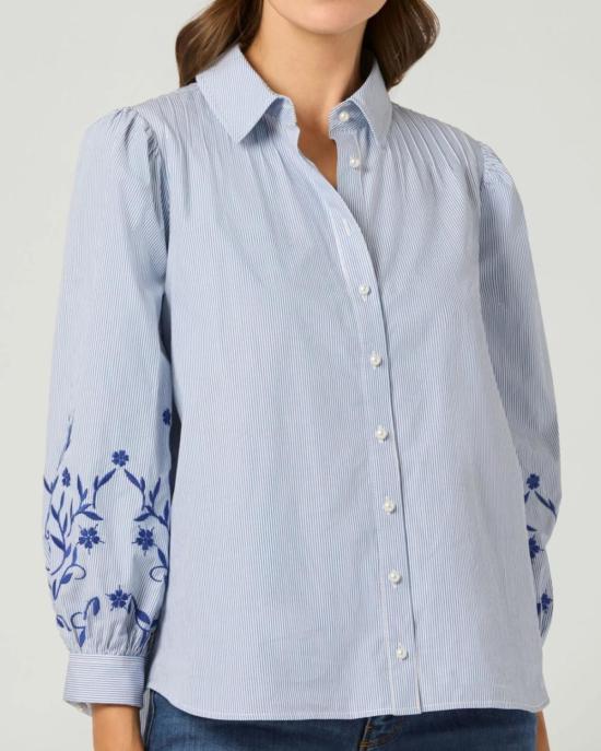  쇼산나 셔츠 쇼샤나 케이트  라이트 블루/아이보리/네이비 - SHOSHANNA
