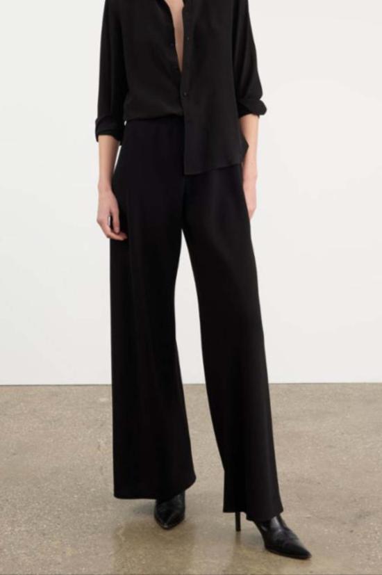  닐리로탄 스트레이트 팬츠 닐리 로탄 말로우 와이드 레그 팬츠 블랙