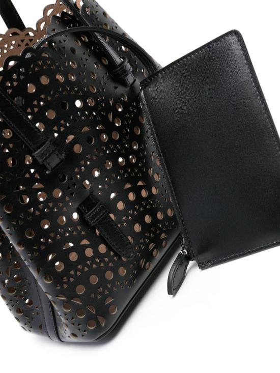 25FW 알라이아 토트백 AA1S06720C0A44 999 Black - ALAIA