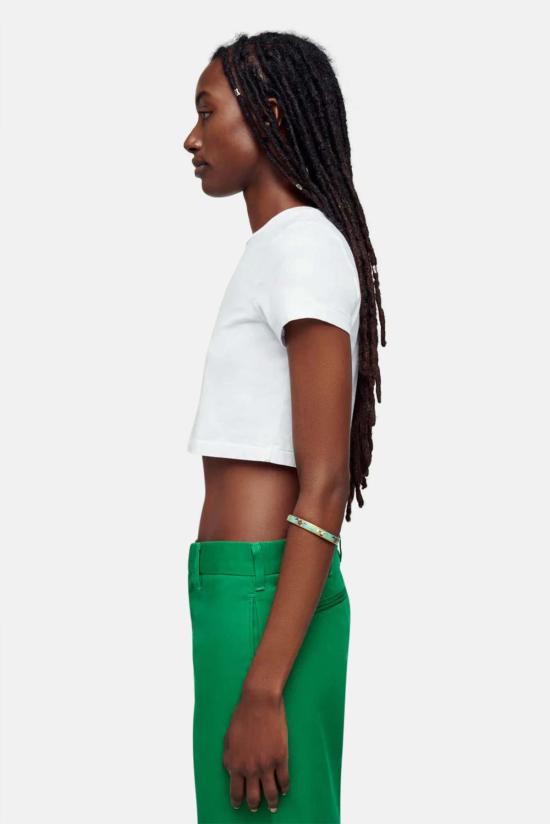  리던 반팔 티셔츠 Re/Done 마이크로 티 옵틱 화이트 - RE/DONE